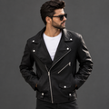 Men’s Black Moto Jacket