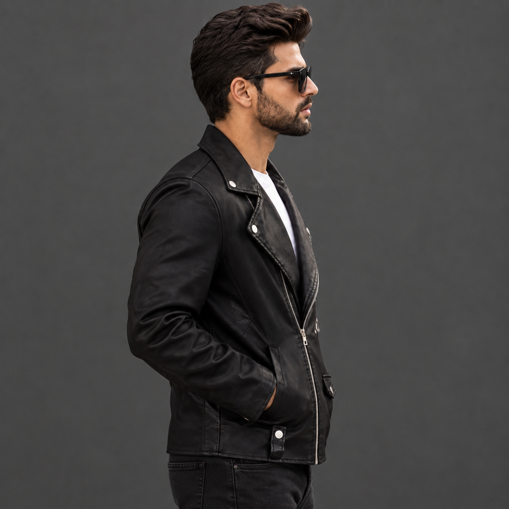 Men’s Black Moto Jacket