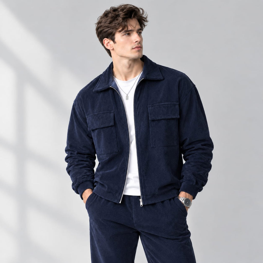 Heritage Navy Collar Jacket