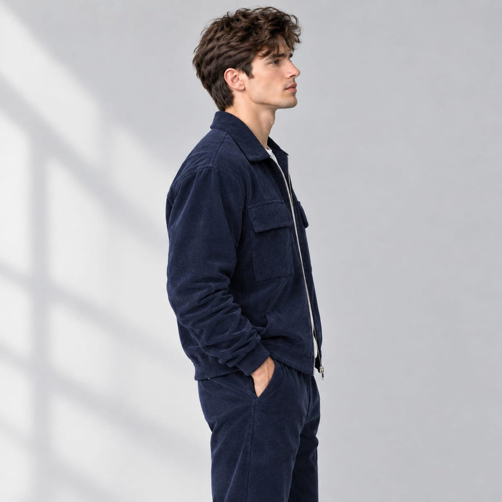 Heritage Navy Collar Jacket