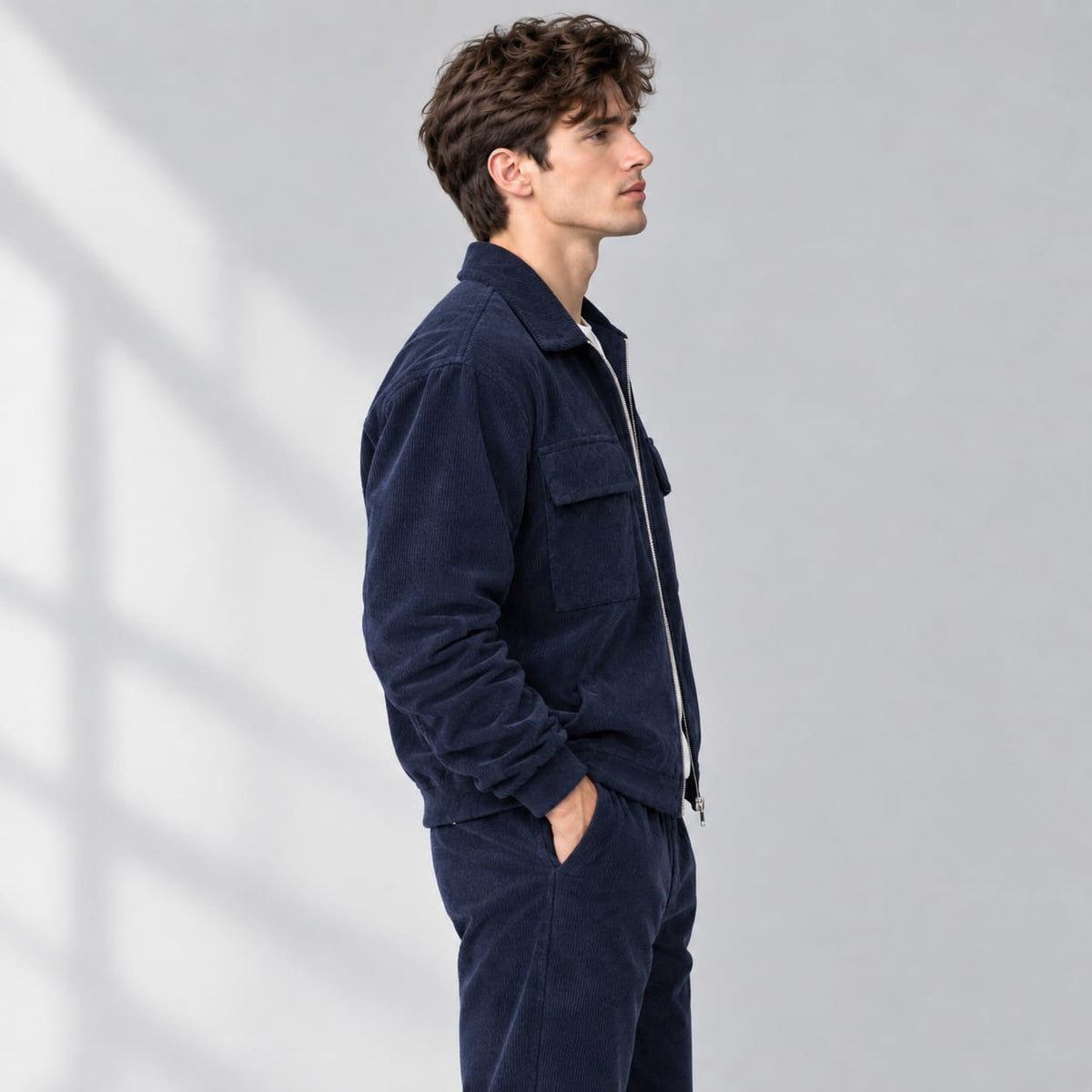 Heritage Navy Collar Jacket